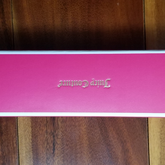 BN JUICY COUTURE DARK SILVER PAVE HEART PADLOCK AND KEYS BRACELET - Picture 6 of 8